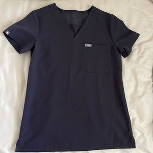 Figs Catarina scrub top xxs charcoal